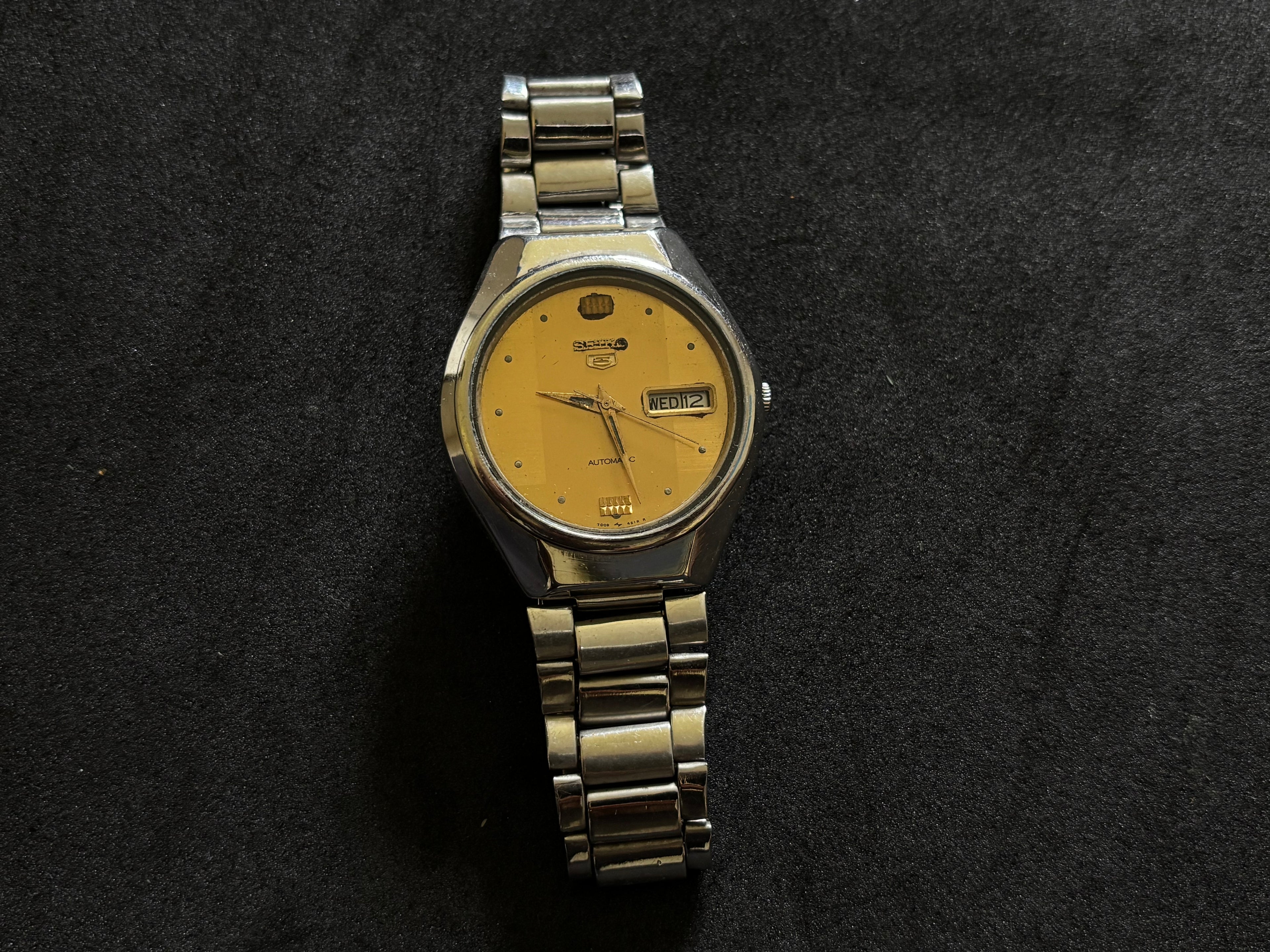 Seiko Mechanical Automatic - Gold stripe Dial